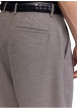 Thumbnail Pantalon Chino taupe pourvu d'une coupe ample et de passants pour la ceinture - Image 3