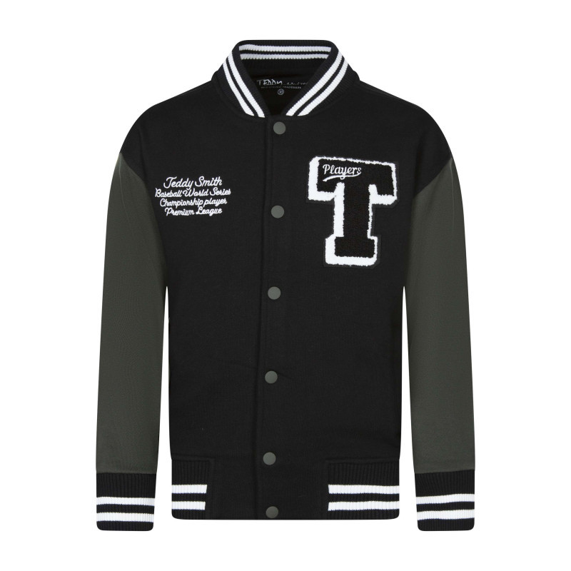 Teddy Smith - Sweat En Coton Mélangé Noir Avec Imprimé Logo Et écritures - Noir
