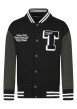 Thumbnail Sweat en coton mélangé noir avec imprimé logo et écritures
