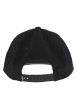 Thumbnail Casquette en coton noire brodée avec un logo brodé blanc sur le front - Image 2