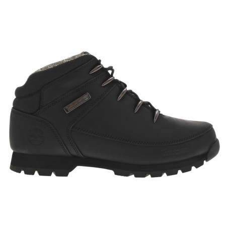 Bottines en cuir noires avec un talon plat et...