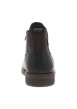 Thumbnail Boots en cuir marron à talon décroché bas avec un zip et un soufflet élastiqué - Image 7