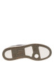 Thumbnail Sneakers brunes à talon plat avec des lacets et bandes bleues marine - Image 5