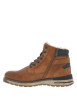 Thumbnail Sneakers bleu marine à talon plat avec des lacets et un zip latéral - Image 3