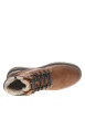 Thumbnail Sneakers bleu marine à talon plat avec des lacets et un zip latéral - Image 5