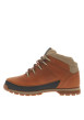 Thumbnail Bottines en cuir brunes à talon plat avec des lacets ronds tressés - Image 2