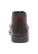 Thumbnail Bottines en cuir cognac à talon décroché bas avec des lacets ronds - Image 6