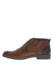 Thumbnail Bottines en cuir cognac à talon décroché bas avec des lacets ronds - Image 2