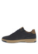 Thumbnail Tennis bleu marine à talon plat avec des lacets et nom de la marque en relief - Image 2