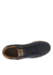 Thumbnail Tennis bleu marine à talon plat avec des lacets et nom de la marque en relief - Image 4