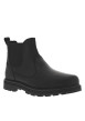 Thumbnail Boots en cuir noires avec un talon plat et des soufflets élastiqués - Image 3