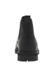 Thumbnail Boots en cuir noires avec un talon plat et des soufflets élastiqués - Image 6