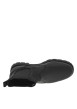 Thumbnail Boots en cuir noires avec un talon plat et des soufflets élastiqués - Image 4