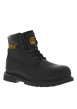 Thumbnail Bottines en cuir noires à talon décroché bas avec des lacets ronds - Image 3