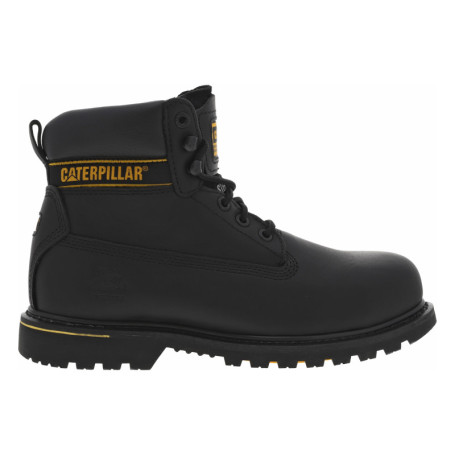 Bottines en cuir noires à talon décroché bas...