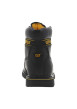 Thumbnail Bottines en cuir noires à talon décroché bas avec des lacets ronds - Image 6