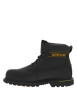 Thumbnail Bottines en cuir noires à talon décroché bas avec des lacets ronds - Image 2
