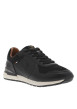 Thumbnail Baskets running noires à talon plat avec des lacets et logo cousu - Image 3