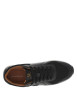 Thumbnail Baskets running noires à talon plat avec des lacets et logo cousu - Image 4
