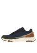 Thumbnail Baskets running bleu marine à talon plat avec des lacets et logo - Image 2