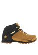 Thumbnail Bottines en cuir nubuck miel à talon plat avec des lacets ronds tressés