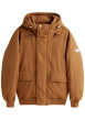 Thumbnail Blouson camel uni avec une coupe ajustée et un col à capuche réglable