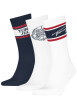 Thumbnail Chaussettes hautes en coton mélangé multicolores à motif de la marque