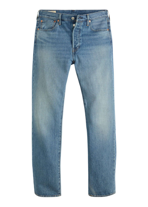 Jean 501® Levi'S ® Original en coton bleu ciel délavé avec une coupe droite