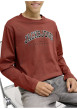 Thumbnail T-shirt en coton brique uni avec une coupe droite et un col rond - Image 6
