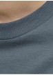 Thumbnail T-shirt en coton gris uni avec une coupe droite et un col rond - Image 7
