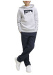 Thumbnail Sweat blanc imprimé avec un col à capuche et une coupe droite - Image 3