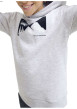 Thumbnail Sweat blanc imprimé avec un col à capuche et une coupe droite - Image 6
