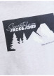 Thumbnail T-shirt en coton gris clair imprimé avec une coupe droite et un col rond - Image 2