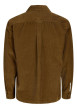 Thumbnail Chemise en coton camel en velours côtelé avec une coupe droite - Image 2