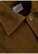 Thumbnail Chemise en coton camel en velours côtelé avec une coupe droite - Image 3