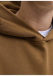 Thumbnail Sweat en coton mélangé camel uni avec une coupe droite et un col à capuche - Image 2