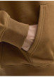 Thumbnail Sweat en coton mélangé camel uni avec une coupe droite et un col à capuche - Image 7