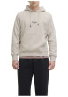 Thumbnail Sweat en coton mélangé écru uni avec une coupe droite et un col à capuche - Image 5