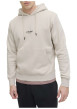 Thumbnail Sweat en coton mélangé écru uni avec une coupe droite et un col à capuche - Image 6