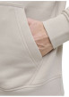 Thumbnail Sweat en coton mélangé écru uni avec une coupe droite et un col à capuche - Image 7