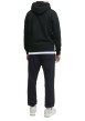 Thumbnail Sweat à capuche en coton mélangé noir uni avec une coupe droite - Image 4