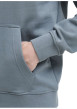 Thumbnail Sweat en coton mélangé bleu uni avec une coupe droite et un col à capuche - Image 7