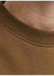 Thumbnail Sweat en coton mélangé camel uni à coupe droite avec un col rond - Image 2