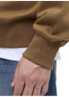 Thumbnail Sweat en coton mélangé camel uni à coupe droite avec un col rond - Image 7
