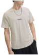 Thumbnail T-shirt en coton écru uni avec une coupe droite et un col rond - Image 5
