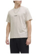 Thumbnail T-shirt en coton écru uni avec une coupe droite et un col rond - Image 6