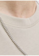 Thumbnail T-shirt en coton écru uni avec une coupe droite et un col rond - Image 7