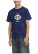 Thumbnail T-shirt en coton marine avec un imprimé squelette et un col rond - Image 5