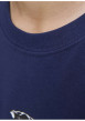 Thumbnail T-shirt en coton marine avec un imprimé squelette et un col rond - Image 7