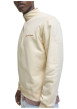 Thumbnail Sweat en coton écru uni avec un col montant et fermeture à glissière - Image 6